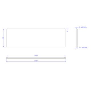 Carron Low Level Bath Front Panel - White - Image 2