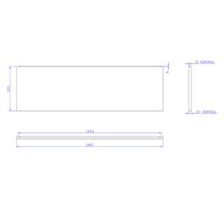 Carron Bath Front Panel - White - Image 2