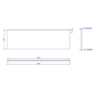 Carron Bath Front Panel - White - Image 3