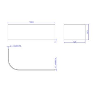 Carron Status Bath Front Panel - White - Image 4