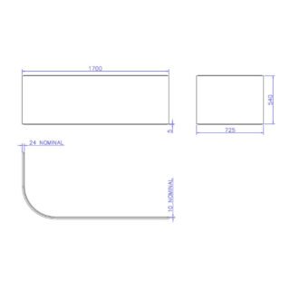 Carron Status Bath Front Panel - White - Image 3