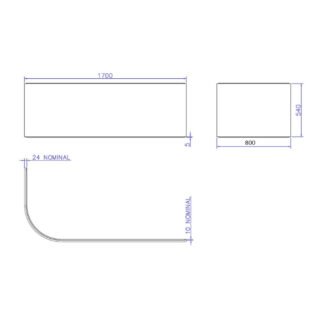 Carron Status Bath Front Panel - White - Image 2