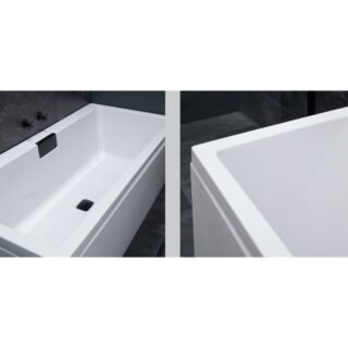 Carron Celsius Carronite Double Ended Bath - 1800mm x 800mm - No TH - White - Image 3