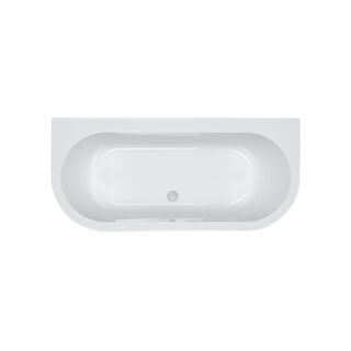 Carron Halcyon D D Shaped Freestanding Bath - 1750mm x 800mm - No TH - White - Image 2