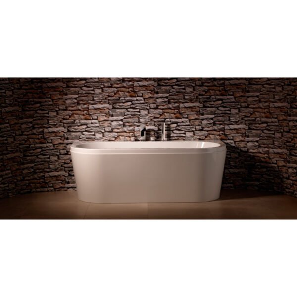 Carron Halcyon D D Shaped Freestanding Bath - 1750mm x 800mm - No TH - White