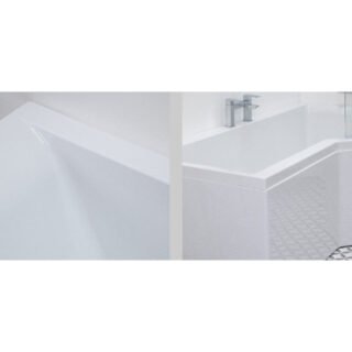 Carron Urban Edge Shower Bath - No TH - White - Image 8