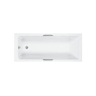 Carron Integra Eco Single Ended Bath Twin Grip - No TH - White - Image 2
