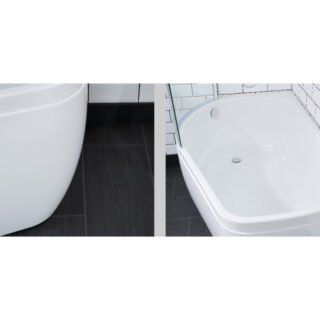 Carron Profile Shower Bath - 1500mm x 900mm - No TH - White - Image 3
