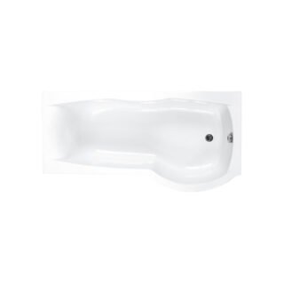 Carron Sigma P Shaped Shower Bath - 1800mm x 900mm - No TH - White - Image 3