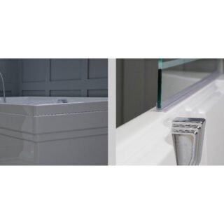 Carron Highgate Carronite Single Ended Bath With Twin Grip - No TH - White - Image 3