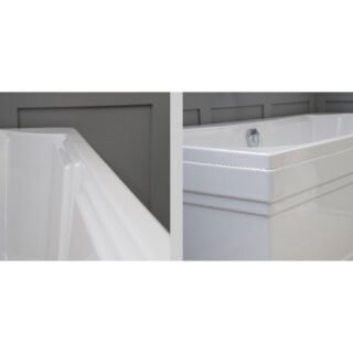 Carron Highgate Carronite Double Ended Bath - No TH - White - Image 4