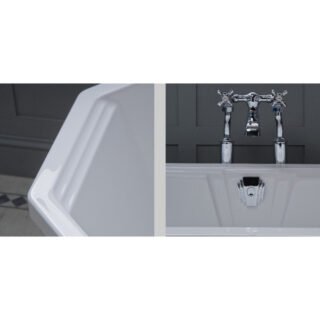 Carron Highgate Carronite Double Ended Freestanding Bath - 1750mm x 800mm - No TH - Image 3