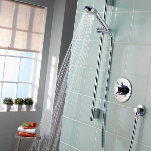 Aqualisa Aspire Dl One Outlet Concealed Shower Valve With Slide Rail Kit - Chrome