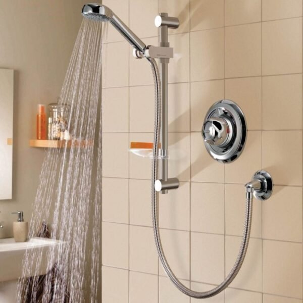 Aqualisa Colt One Outlet Concealed Shower Valve With Slide Rail Kit - Chrome