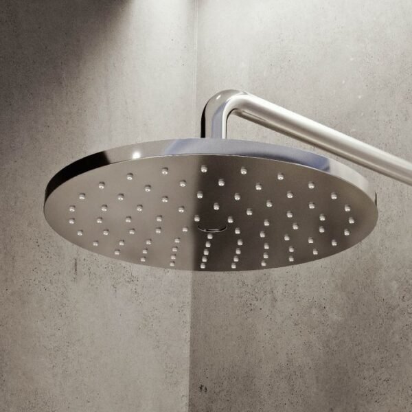 Aqualisa Dream Round One Outlet Thermostatic Concealed Shower Valve With Wall Fixed Head - Chrome - Image 3