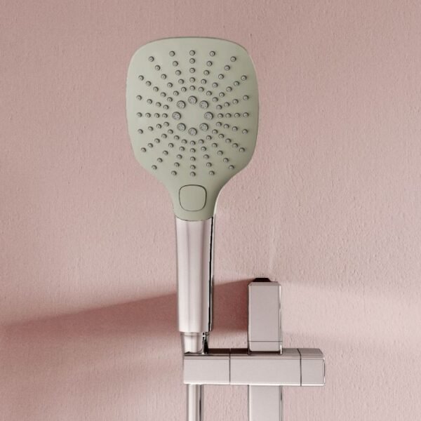 Aqualisa Dream Square Two Outlet Thermostatic Concealed Shower Valve With Adjustable Kit And Wall Fixed Head - Chrome - Image 2