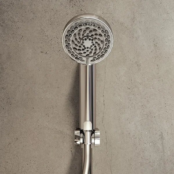 Aqualisa Dream Round Three Outlet Thermostatic Shower Mixer with Adjustable Head, Wall Fixed Head And Bath Filler - Chrome - Image 5