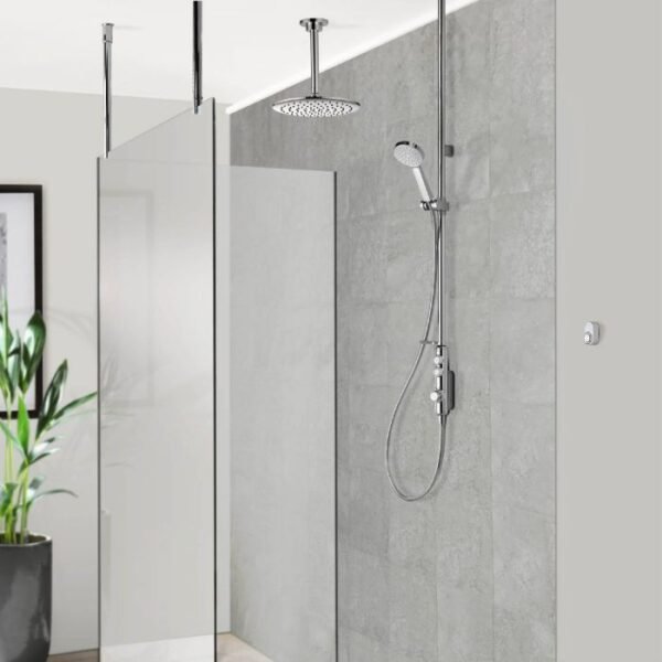Aqualisa I system Smart 2 Outlet Exposed Shower With Adjustable And Ceiling Fixed Head - Hp Combi - Chrome - Image 2