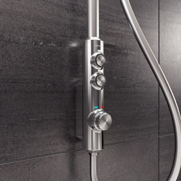 Aqualisa I system Smart 2 Outlet Exposed Shower With Adjustable And Ceiling Fixed Head - Hp Combi - Chrome - Image 3