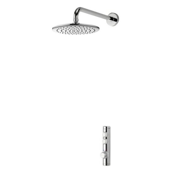 Aqualisa I system One Outlet Concealed Digital Shower With Wall Fixed Shower Head - Gravity Pumped - Chrome - Image 4