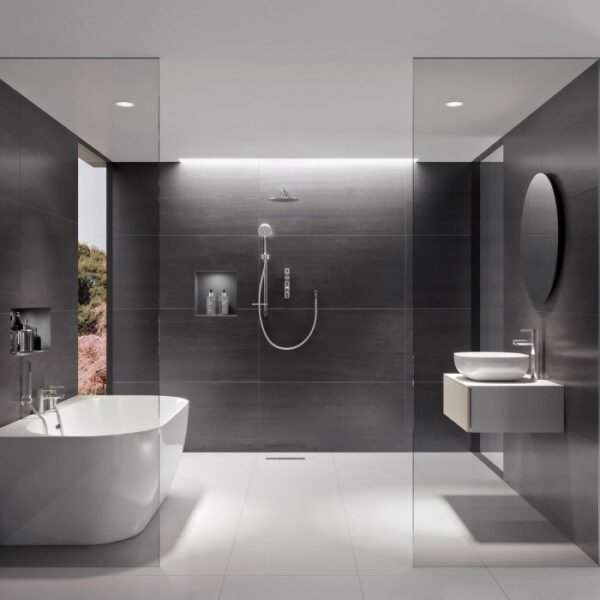 Aqualisa I system Smart One Outlet Concealed Digital Shower Kit With Adjustable And Wall Fixed Head - Gravity Pumped - Chrome - Image 2