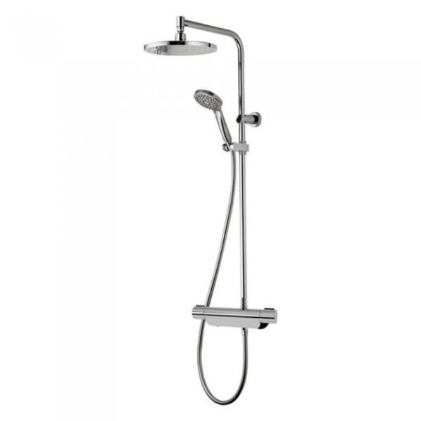 Aqualisa Midas 220 Two Outlet Thermostatic Bar Shower Valve With Fixed Head & Slide Rail Kit - Image 3