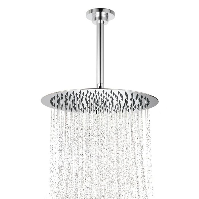 Aqualisa Vita Adjustable Shower Handset With 250mm Round Ceiling Fixed Shower Head - Chrome - Image 2