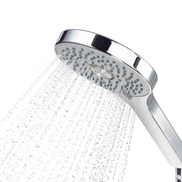 Aqualisa Vita Adjustable Shower Handset With 250mm Round Ceiling Fixed Shower Head - Chrome - Image 3