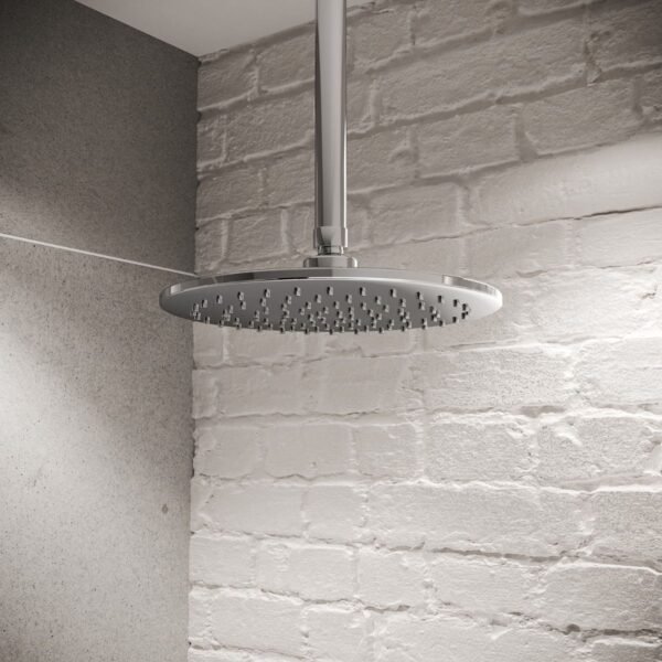 Aqualisa Quartz Classic 2 Outlet Digital Shower Valve With Exposed Riser Rail And Ceiling Head - Chrome - Image 3