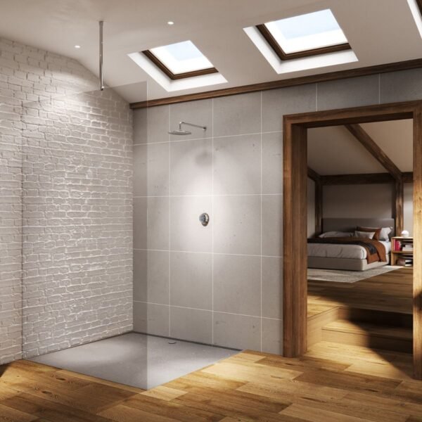 Aqualisa Quartz Classic Smart One Outlet Digital Concealed Shower With Fixed Wall Head - Gravity Pumped - Chrome - Image 4