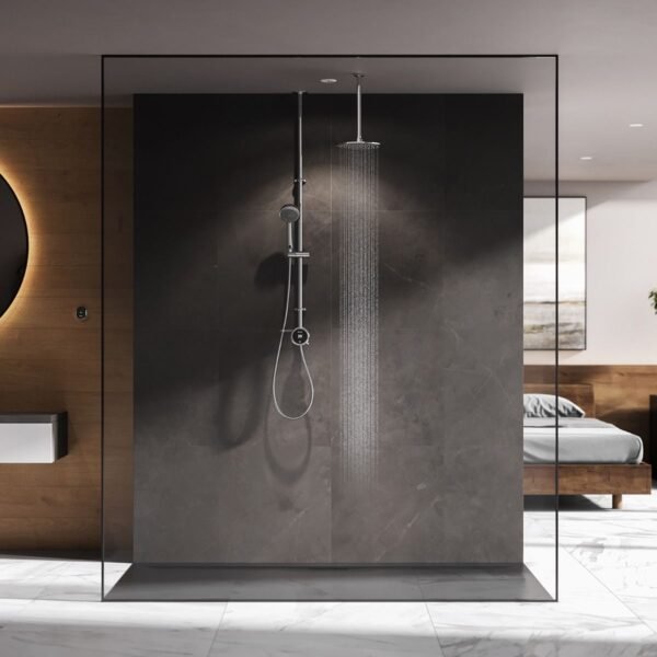 Aqualisa Quartz Touch 2 Outlet Smart Digital Exposed Shower Valve With Shower Kit - Gravity Pumped - Chrome - Image 5