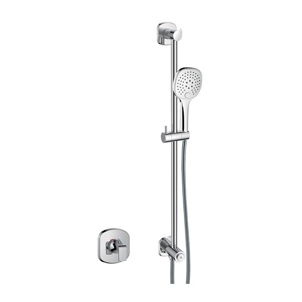 Flova Fusion GoClick 1 Outlet Concealed Shower Kit - Chrome