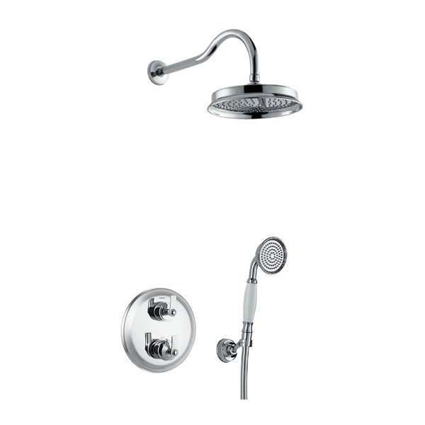 Flova Liberty Round 2 Outlet Concealed Shower Kit