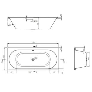 Tissino Angelo Premium Slim Round Double Ended Bath - Image 4