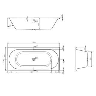 Tissino Angelo Premium Slim Round Double Ended Bath - Image 5
