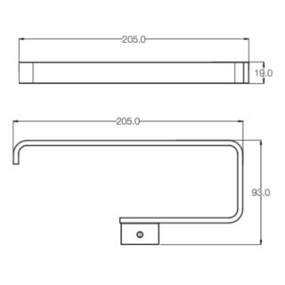 Tissino Carlos Towel Rail - Image 2