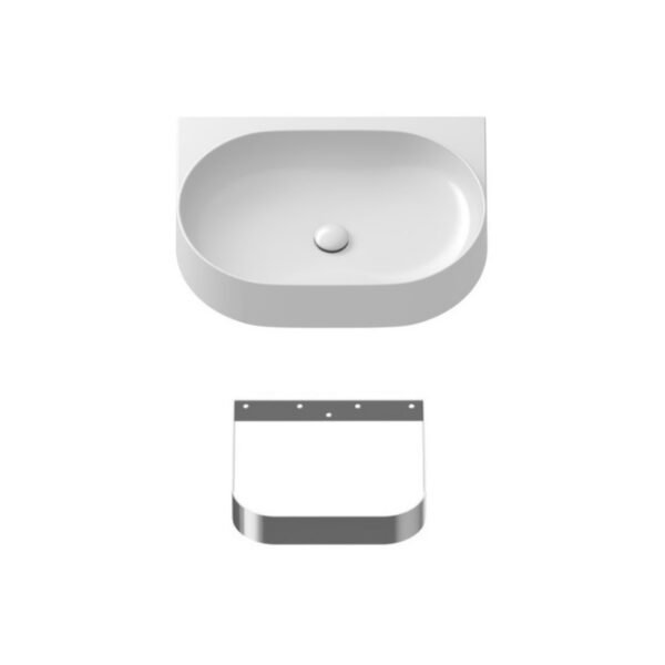 Tissino Davoli Basin With Support Arm and Waste - 600mm Wide