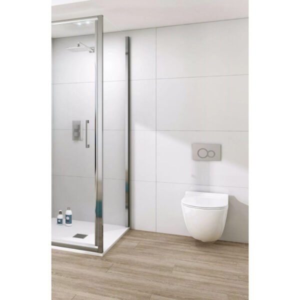 Tissino Rivelo in-fold shower door - Chrome - Image 2