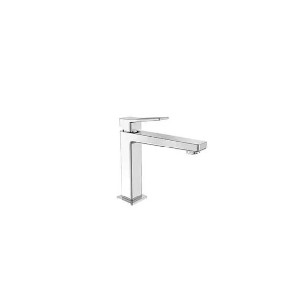 Tissino Midi Height Mono Basin Mixer Tap With Angled Handle