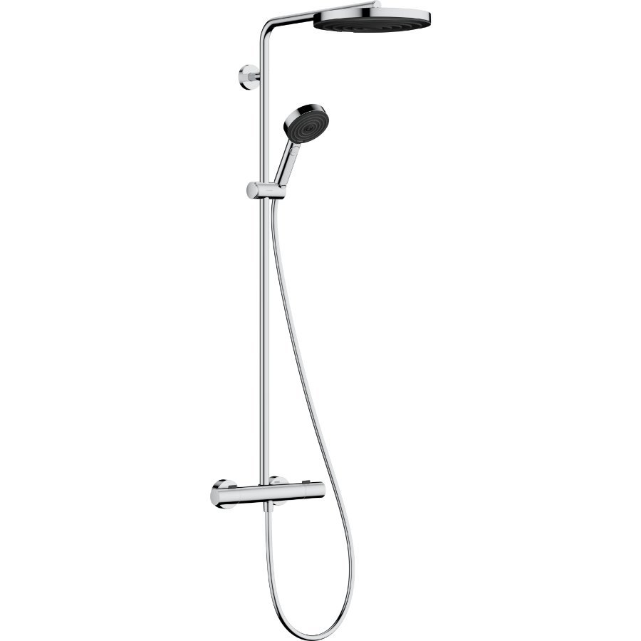 Hansgrohe Pulsify S Puro 2-Outlet 260 1Jet With Ecosmart/Ecostat Fine And Handshower 3Jet Exposed Shower Set