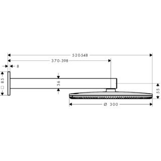 Hansgrohe Raindance Alive S Overhead Shower 300 2Jet With Shower Arm - Image 5