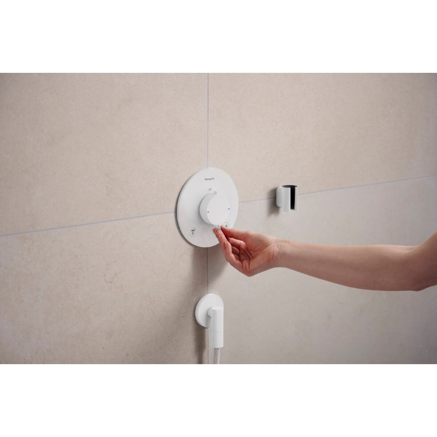 Hansgrohe Fixfit Fine S Wall Outlet With Non-Return Valve - Image 12