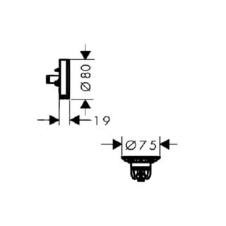 Hansgrohe Exafill Finish Set Bath Filler, Waste And Overflow Set - Image 5