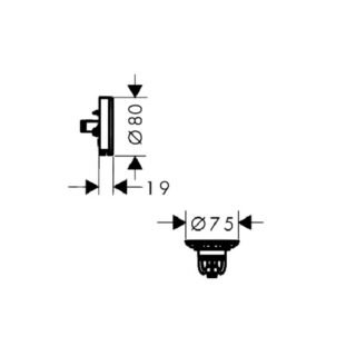 Hansgrohe Exafill Finish Set Bath Filler With Waste And Overflow Set - Image 2