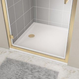 Eastbrook Corsair Square Shower Tray - White - Image 2