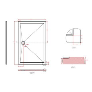 Eastbrook Corsair Rectangular Shower Tray - White - Image 19