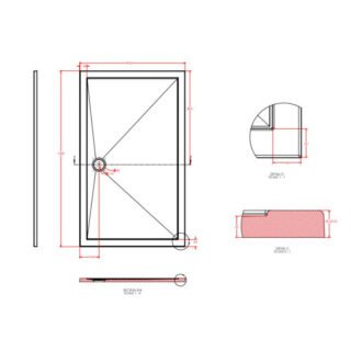 Eastbrook Corsair Rectangular Shower Tray - White - Image 24