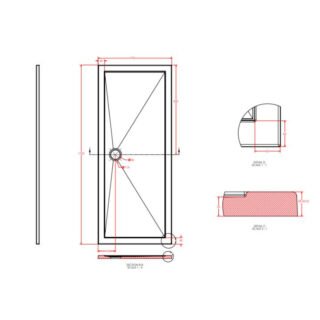 Eastbrook Corsair Rectangular Shower Tray - White - Image 25