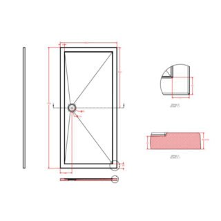Eastbrook Corsair Rectangular Shower Tray - White - Image 27