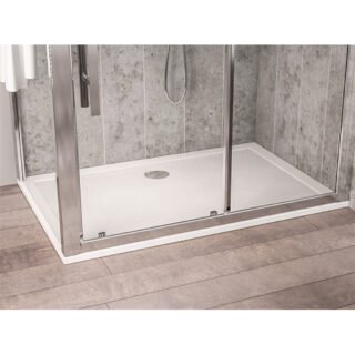 Eastbrook Corsair Anti-Slip Rectangular Shower Tray - White - Image 2